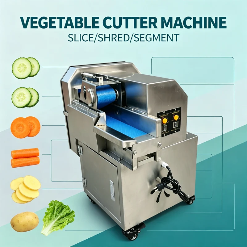 Catering Vegetable Cutter Stainless Steel Dual Speed Quick Convenient Electric Chopper For Restaurant Kitchen Use