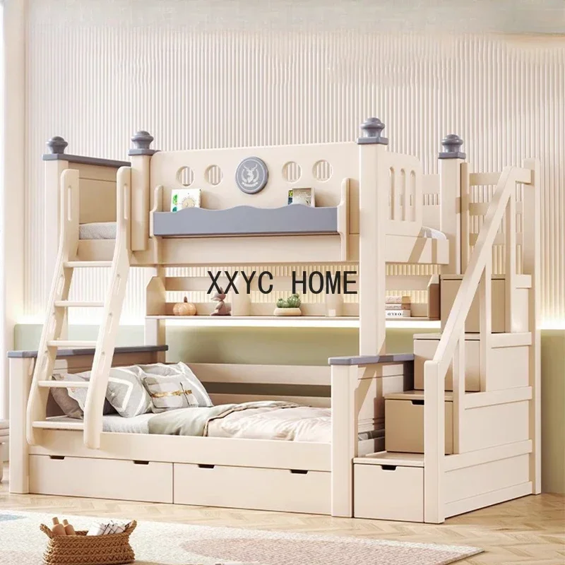 

Princess Bunk Children Beds Loft Modern Storage Bedroom Children Beds Girl Wooden Camas Infantiles Kids Bed Set Furniture BL50CB