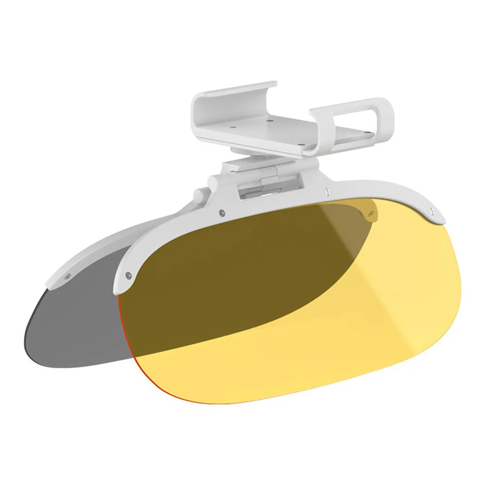 UV Protection Sunshade Glare Reduction Yellow Nighttime Night Anti-Glare Large Size 31.5x15cm Versatile Compatibility