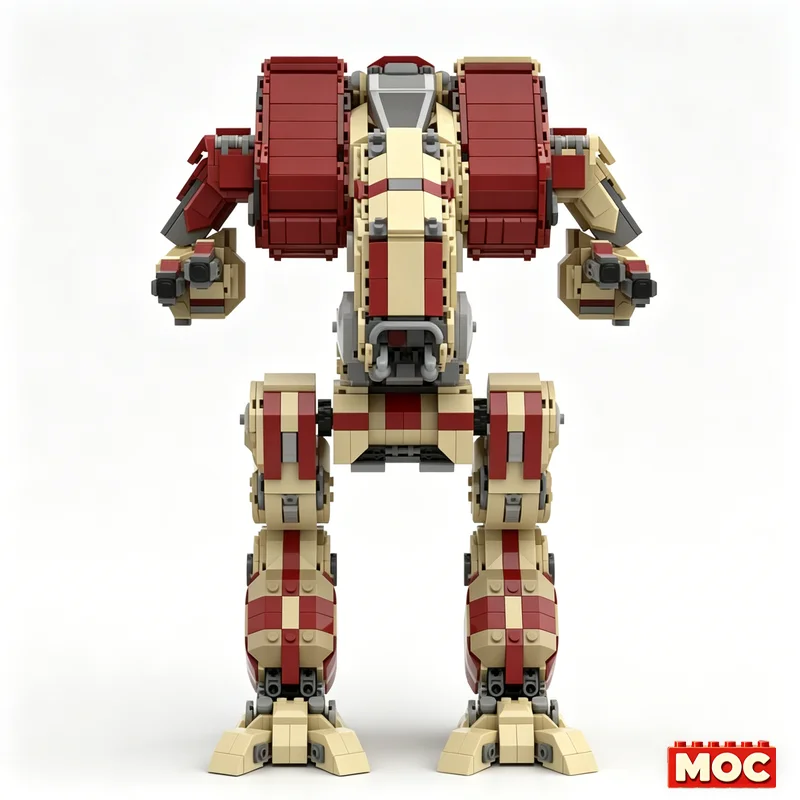 2527PCS Battletech Vulture Mech MOC Model Custom Blocks DIY Assembly Educational Toy For Sci-Fi/Mech Fans Display Halloween Gift