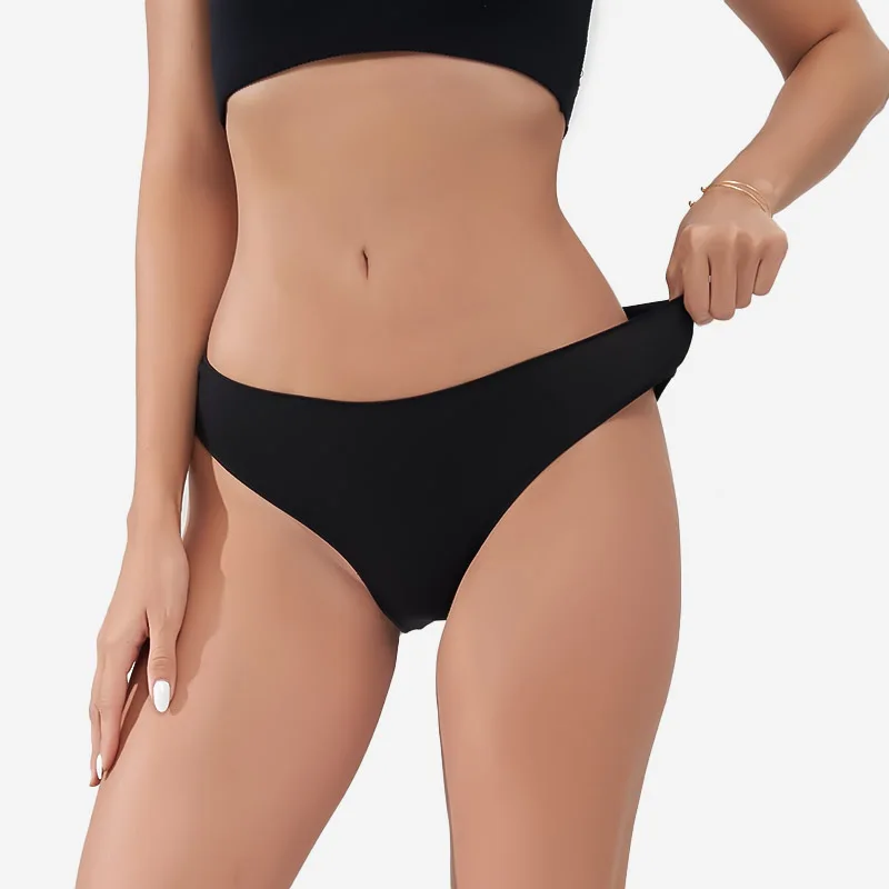 통기성 좋은 코튼 로우라이즈 브리프 하이컷 팬티, 매력적인 신축성