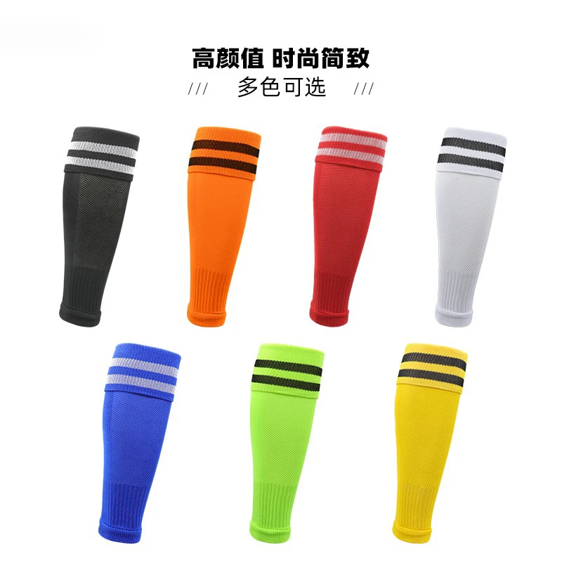 1 Pair Adults Leg Warmers Shin Guard Calf Sock Over Knee Breathable Sports Compression Kids Elastic Leg Cover Training Socks