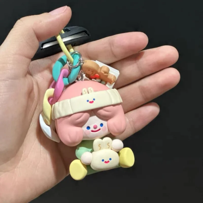 Genuine Rico Keychain Bag Pendant Anime Figure Modeln Macaron Rico Cute Doll Collection Decoration Girl Birthday Gift Pendant