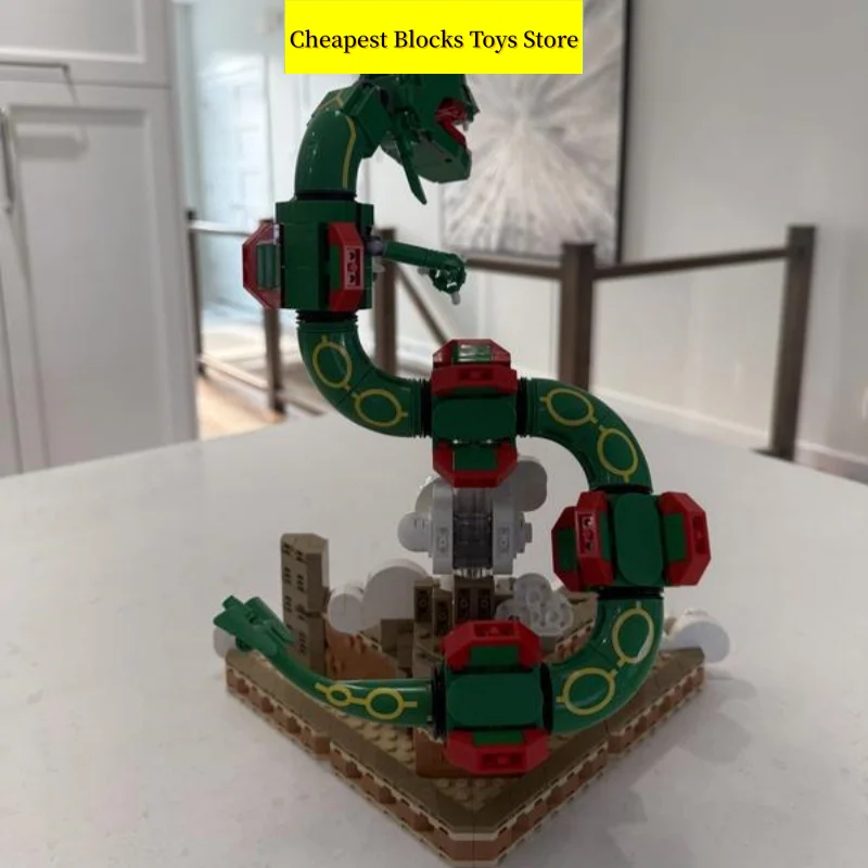 2026 Bricks Building Blocks 1083pcs Christmas Gifts for Adult Toys Super Ancient Mythical Beasts Display Model Serpent Dragon