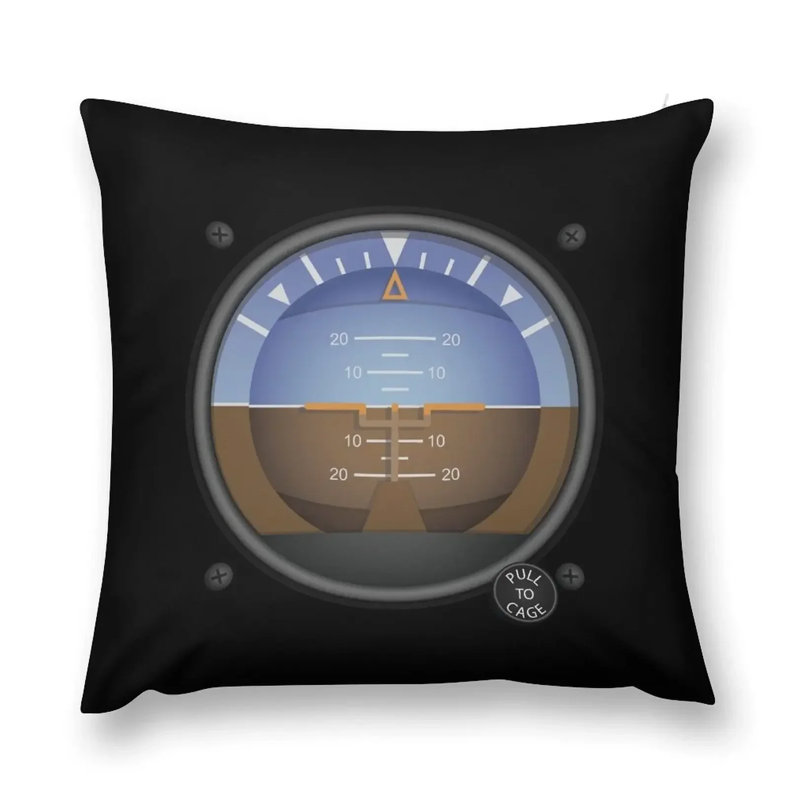 

Attitude Indicator Flight Instruments Throw Pillow Custom Cushion Photo pillowcases for sofa cushions pillow