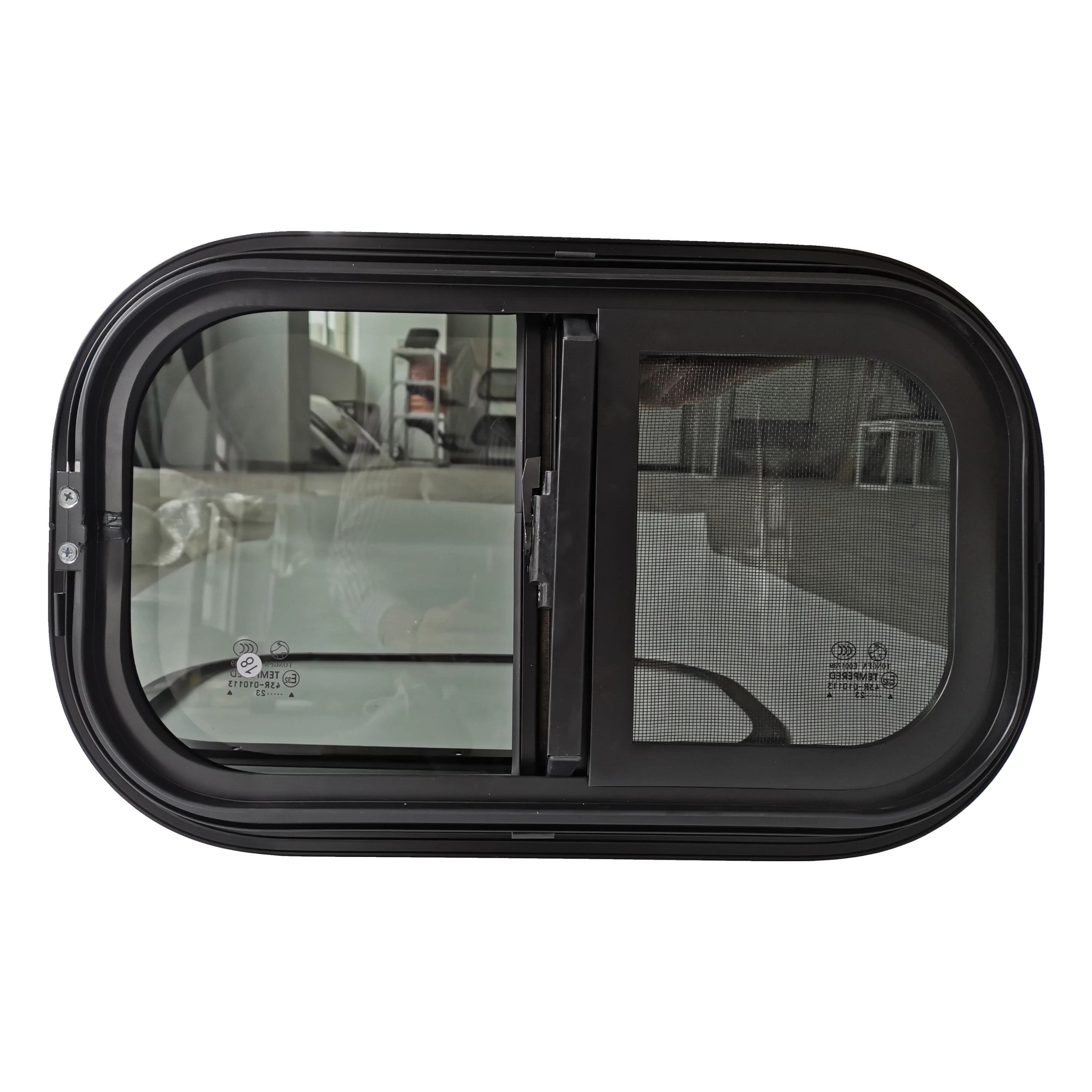 700*400mm Aluminum Alloy Reinforced Glass RV Motorhome Caravan Camper Campervan Trailer Sliding Window