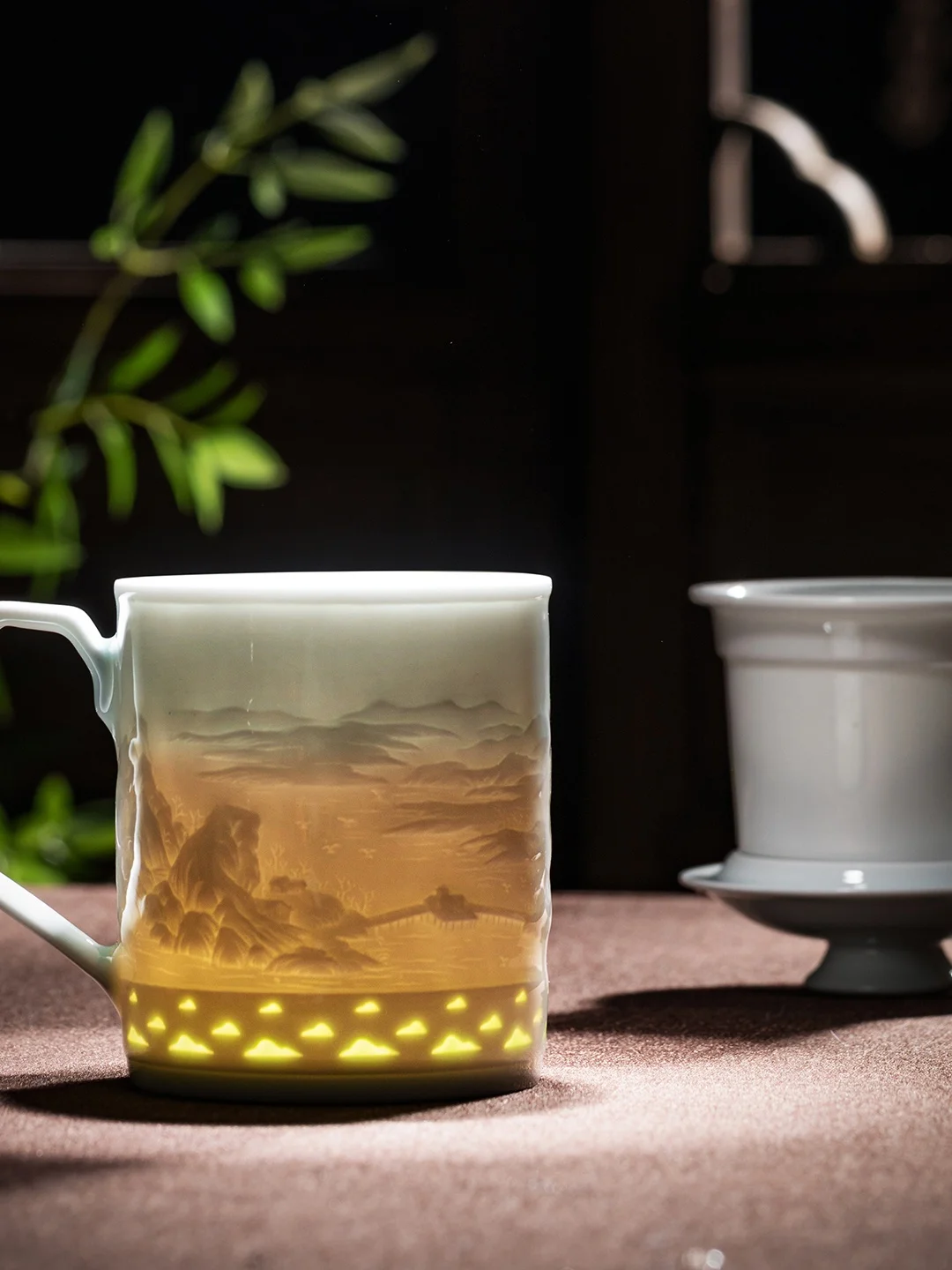 

Jingdezhen Cerc Mugs Large Capaci Tea Leak Cups Home Office Drinking Water ature Tea Water Separation Gifts