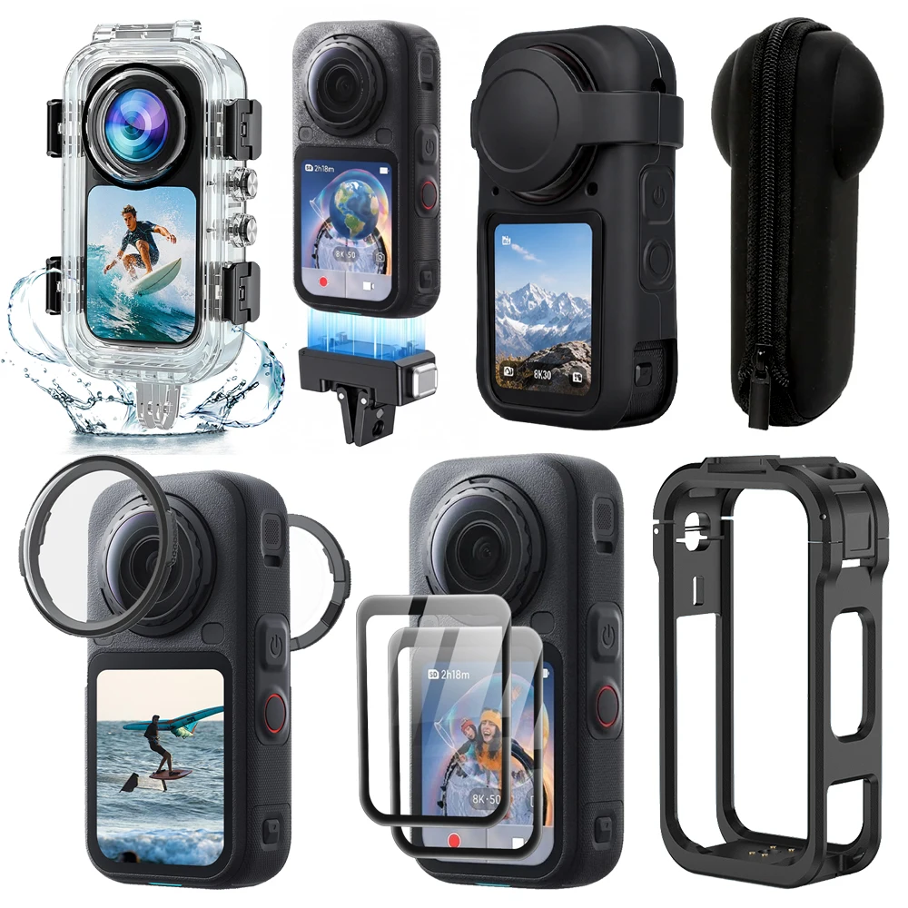 Lens Case Pouch - Kit de Accesorios para Cámara Insta360