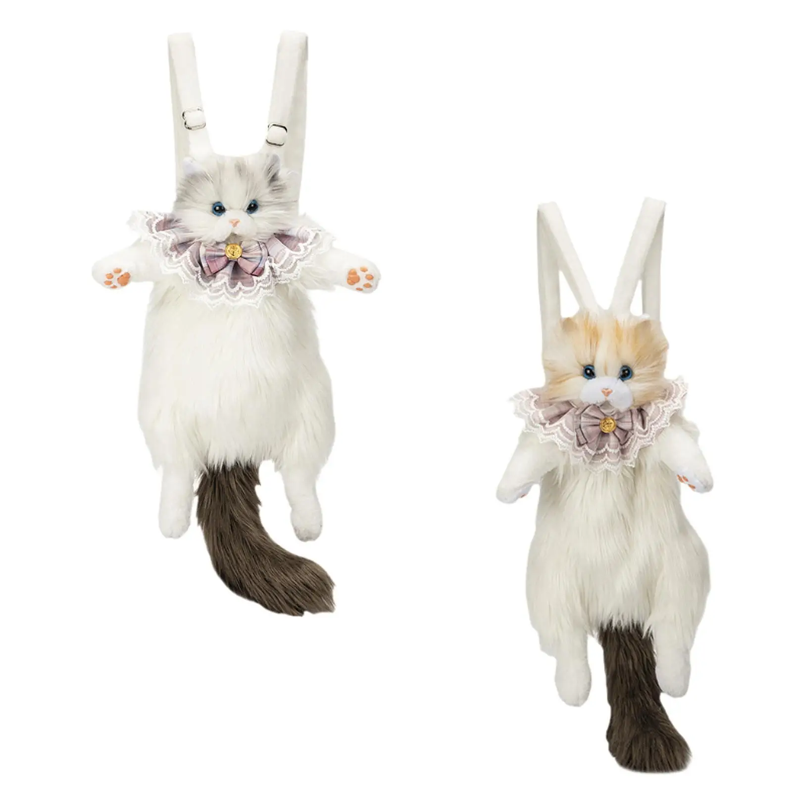 

Cute Stuffed Cat Doll Backpack Practical Daypack for Party Cat Lovers Girls