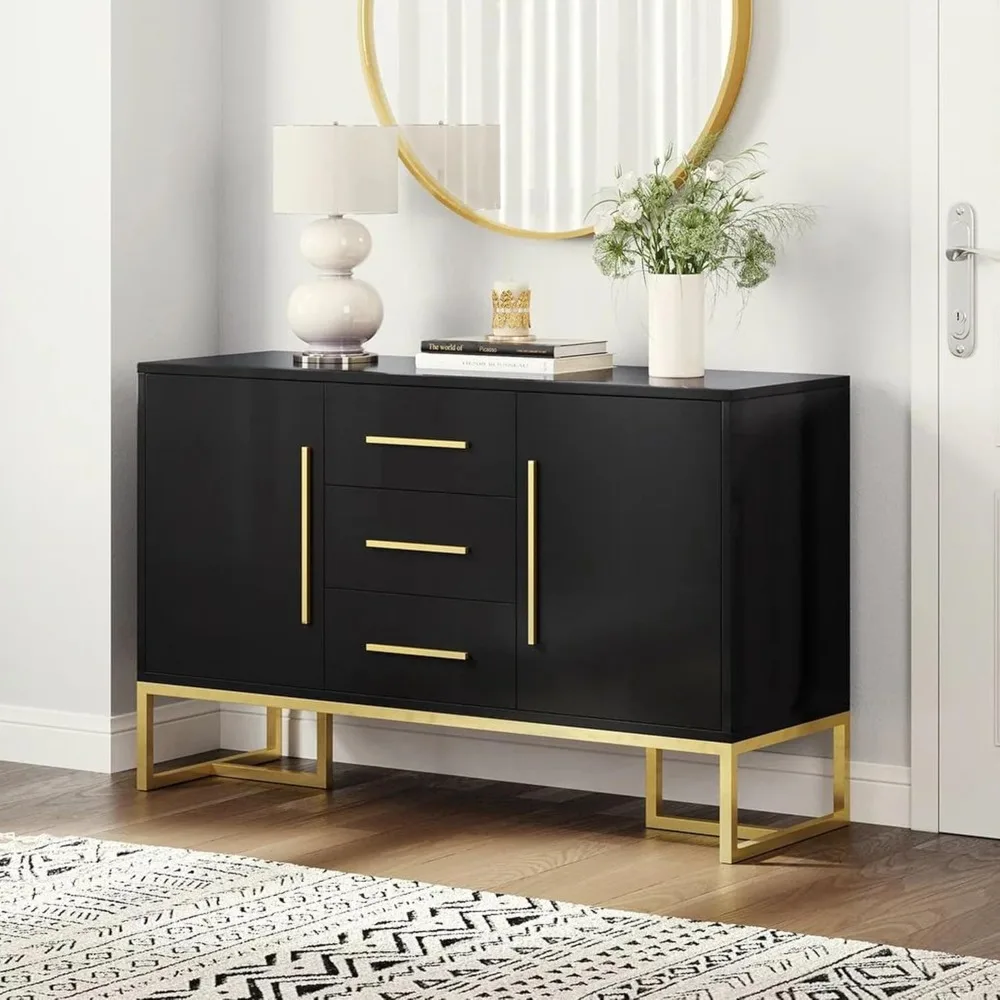 

Sideboard Buffet Cabinet with Storage for Kitchen Dining Room，Coffee Bar Storage with Drawers and Doors