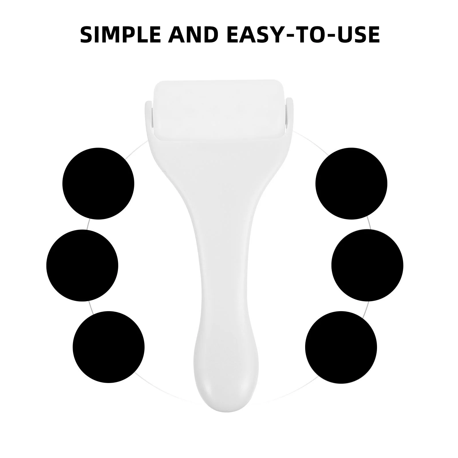 顔用ロングハンドルフェイシャルマッサージツールケアマッサージャー冷湿布美容機器ポータブルフェイス