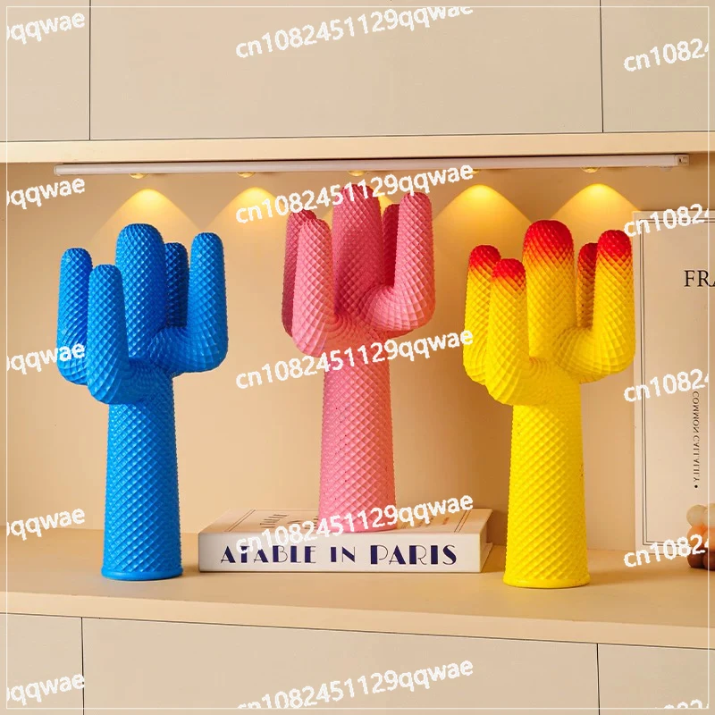 

Креативное украшение в виде кактуса, декор для рабочего стола в скандинавском стиле, имитация растения, скульптура, художественные подарки, модель кактуса, статуэтка, декор для комнаты