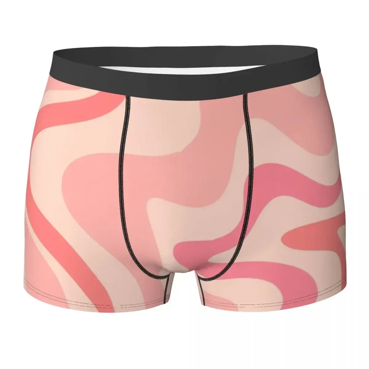 

Boxer Underpants Shorts Liquid Swirl Retro Contemporary Abstract Panties Men's Ventilate Underwear for Homme Man Boyfriend Gifts