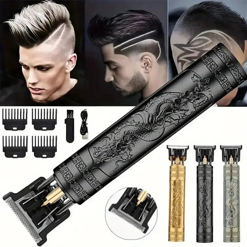 

T9 Машинка для стрижки волос Триммер для волос на теле Машинки для стрижки бороды Электрическая машина для стрижки волос Профессиональный парикмахерский мужской триммер Бритва