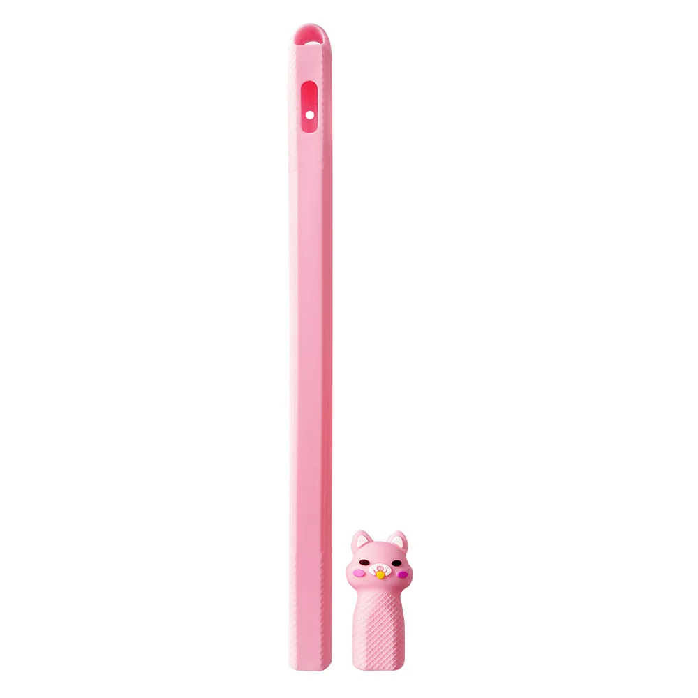 Silicone Pencil Case Protector, Cute Cartoon Stylus Pen Capa Protetora, Anti-Scratch Acessórios para Apple Pencil 2