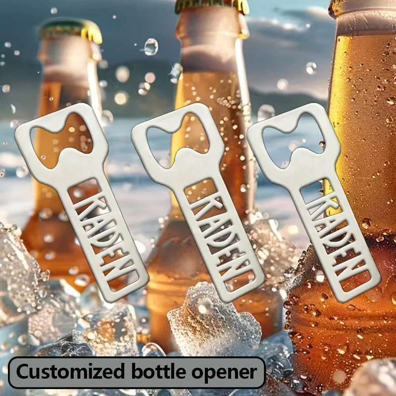 Personalized Custom Beer Bottle Opener The Perfect Match For Kitchen & Restaurant Simple & Efficient Fathers Day Customize Gifts