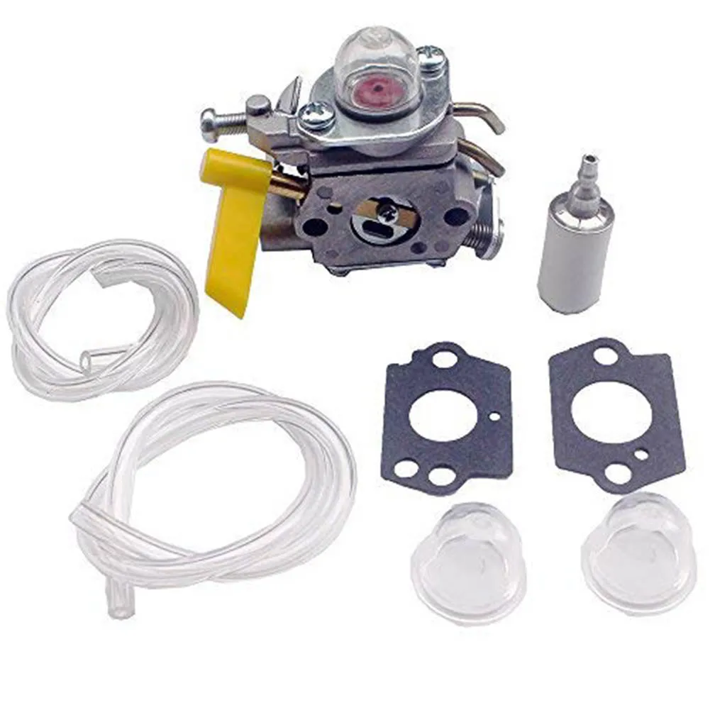 Complete Carburetor Kit for 25cc 26cc String Trimmer and Blower Compatible with C1U H60E H60D for Easy Installation