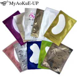 50 Pairs Eyelash Extension Patch Hydrogel Eye Pad Gel Paper Sticker Under Eye Pads Lash Patches Makeup Tool Beauty Supplies