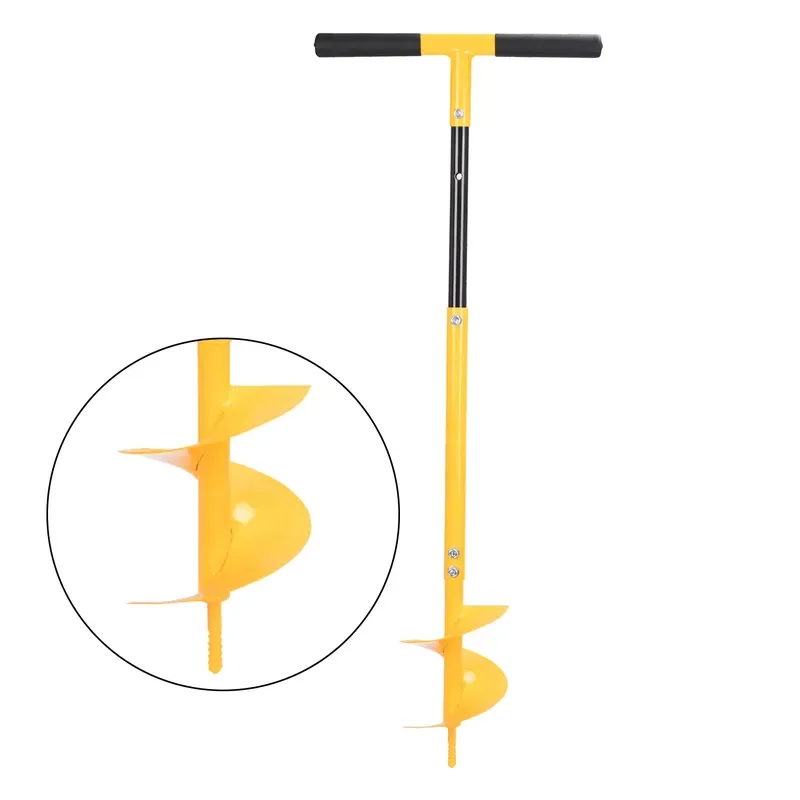 for Winslow & Ross Garden Manual Earth Auger T Handle Digging Tool Hole Spiral Ground Auger Drill Digger
