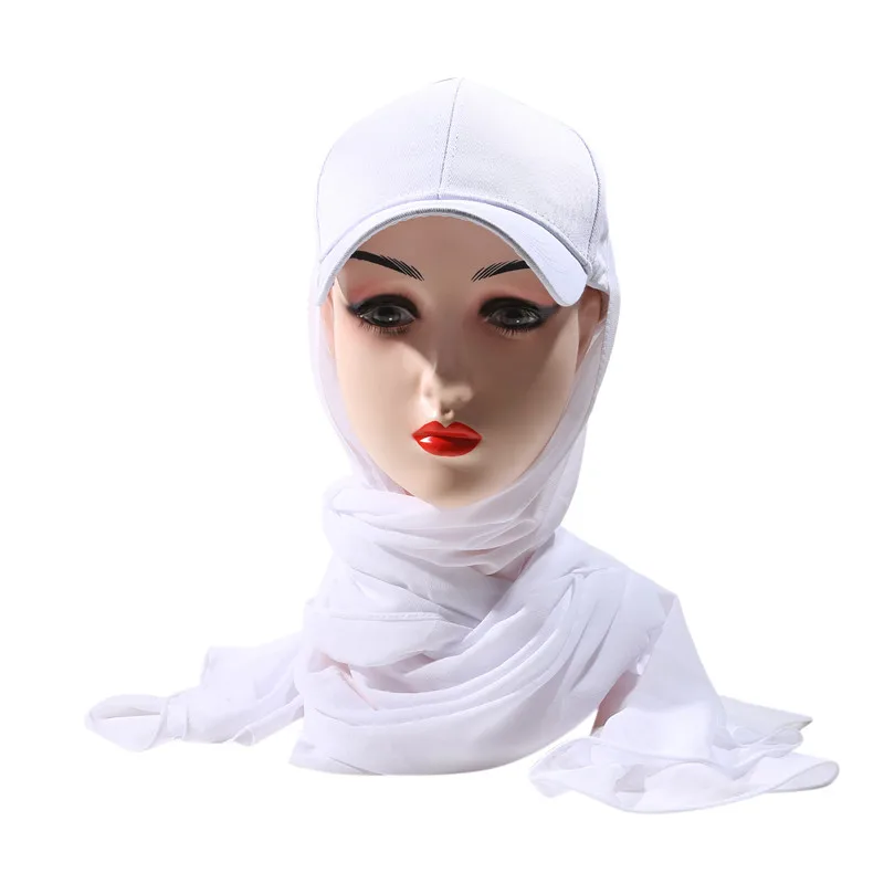 2024 New Baseball Hat Cap Hijab Shawl Instant Hijab Bandana Abaya Turban For Women New Ready To Wear