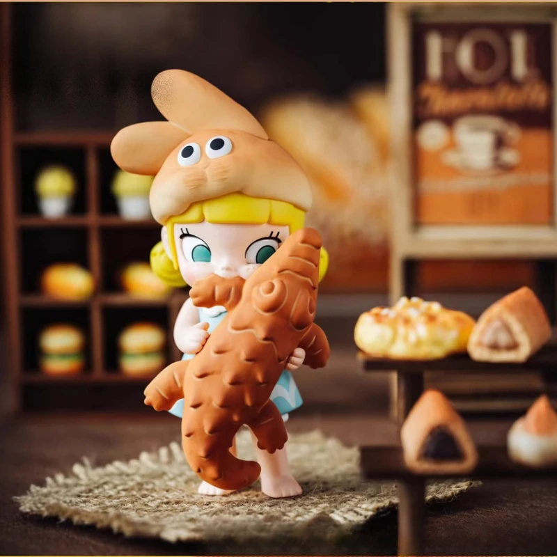

MOLLY Bread Head Series Blind Box Figures, Cute Baking Cake Decor, Perfect Birthday Gift for Fans & Collectors