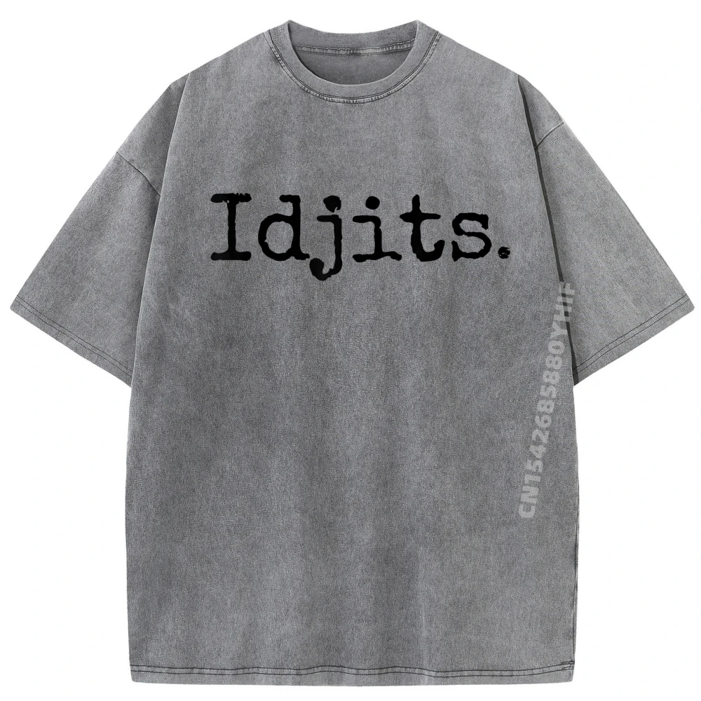 

Idjits Southern Slang Redneck Idiot повседневные мужские топы футболки с графическим рисунком мужские уличные потертые футболки