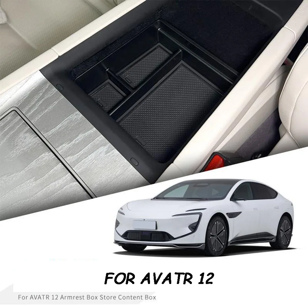 

2023 For CHANGAN AVATR 12 Plastic Car Center Console Lower Organizer Storage Interior Armrest Storage Box Auto Accessories