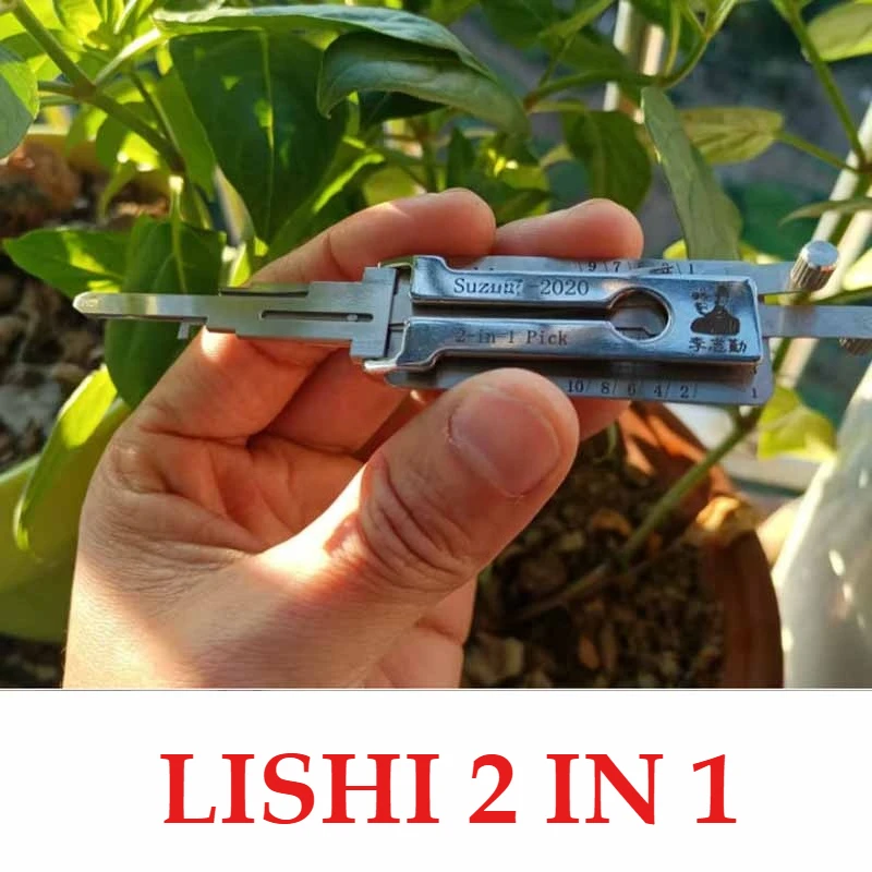 

1PCS Repair Tools Lishi 2 IN1 for Suzuk,i 2020 Ign/Dr/Bt 2-in-1 Auto Decoder Locks Door Civil and Key Reader Professional Ganzua