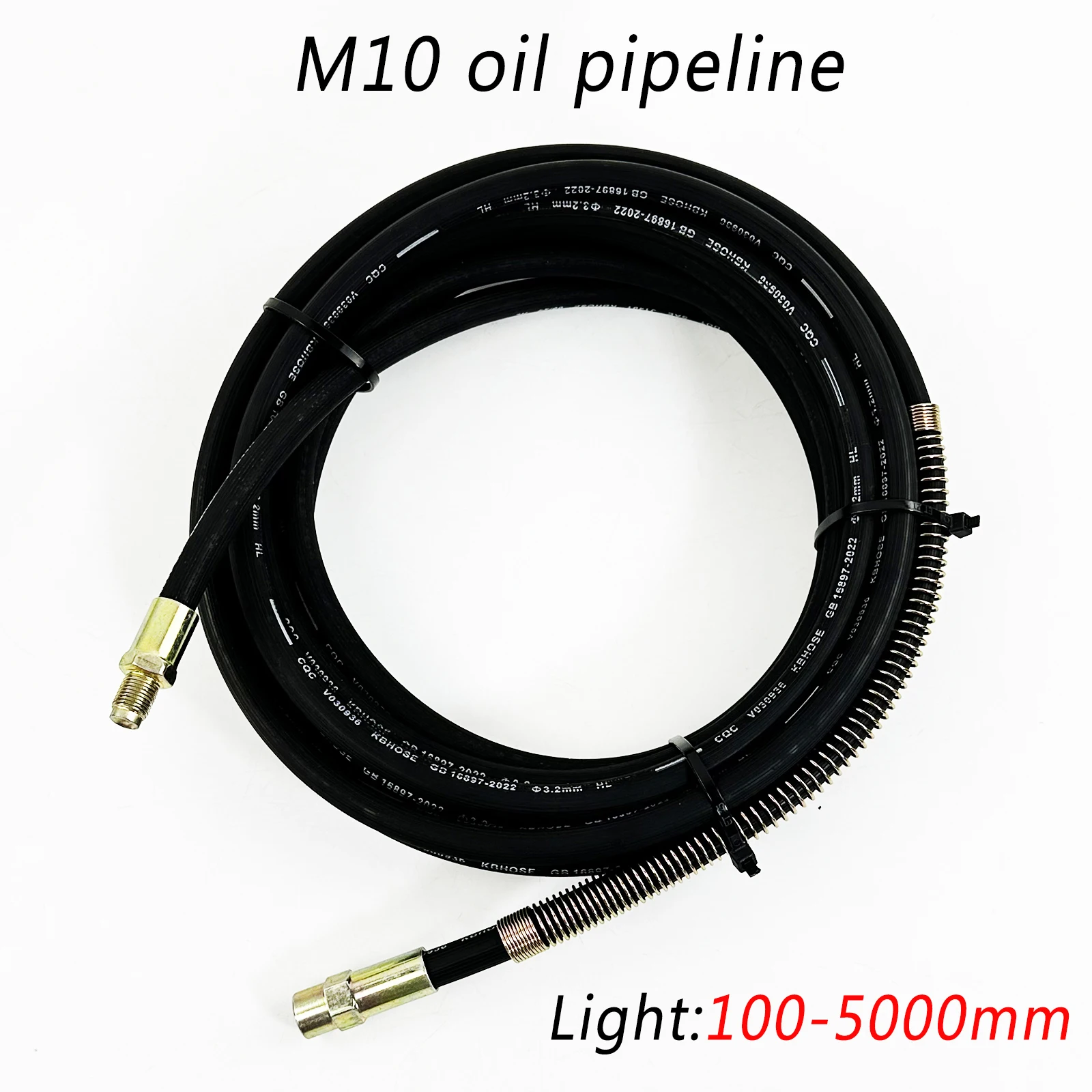 

Universal Black DOT Brake Hose M10 3.2mm Inner Diameter High Pressure Oil Line 100mm-5000mm For Motorcycle Car Fuel Modification