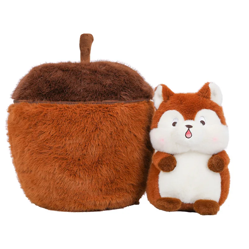 

Squirrels Hidden in Pine Cones, Full of Surprises, Birthday Gifts for Boys and Girls, Accompanying Gifts Stitch Peluche