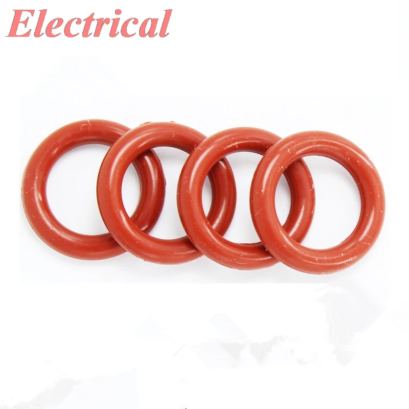 Red Mechanical Nitrile Rubber O Ring Oil Seal Gaskets OD 12/13/14/15/16/17/18/19/20/21/22/23/24/25/26/27/28/29/30-215*4mm