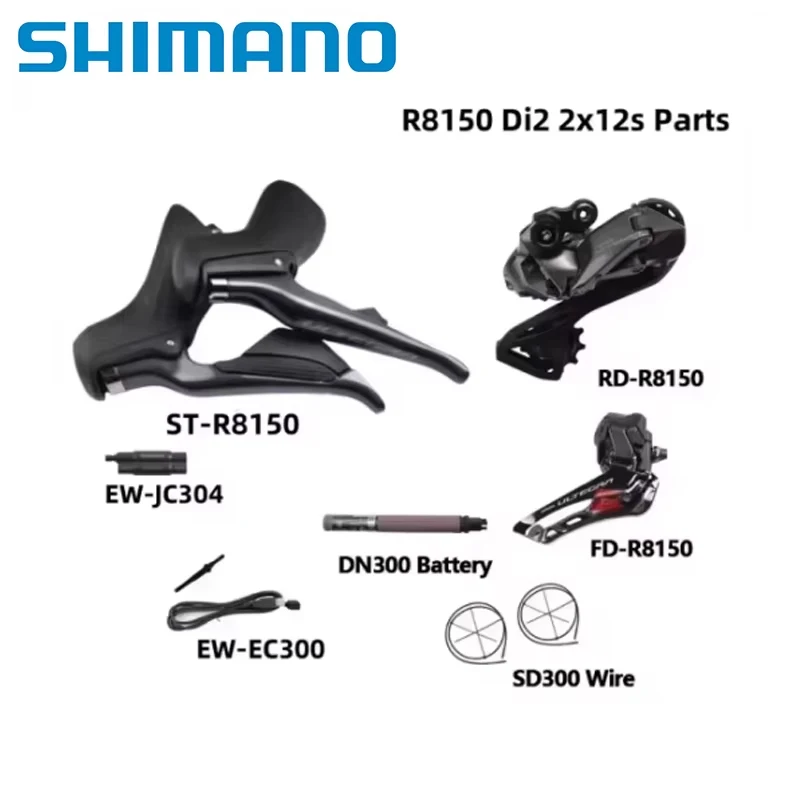 Shimano ULTEGRA  R8150 Di2 Electronic Part 2x12S R8150 Front/Rear Derailleur Cassette DN300 EC300 R8150 Road Bicycle Di2 Set