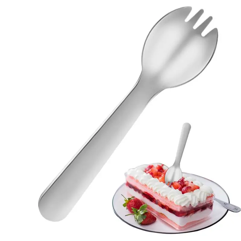 Cucharas de café Cucharas de postre de acero inoxidable Juego de tenedor de ensalada de tenedor de postre resistente a caídas para helado Chuletas de arroz frito Acar