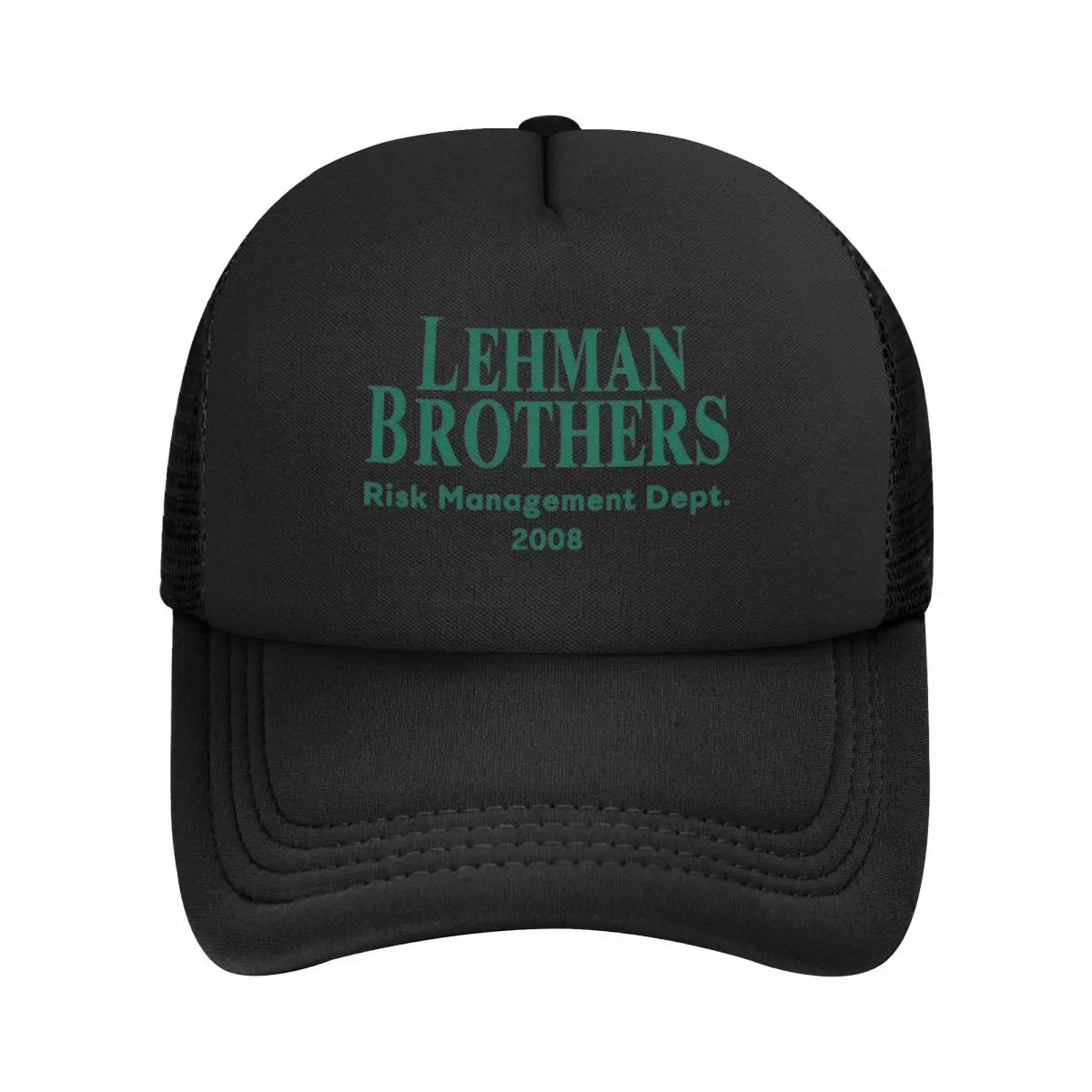 Lehman Brothers Risk Management Department 2008 Foam Trucker Hat Unisex Cooling Mesh Snapback Cap Casual Sun Cap Adjustbale