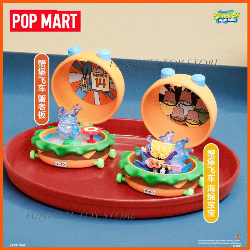 Neue POP MART Spongebob Schwammkopf Krabby Patty Serie Blindbox Sammelfigur Tischdekoration Geschenk für erwachsene Sammler