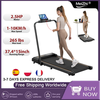 MEIZHI FT51 2 in 1 Treadmill, Max Speed 1-10km/h Electric Treadmill, Installation Free, Home Cardio Running Jogging Machine
