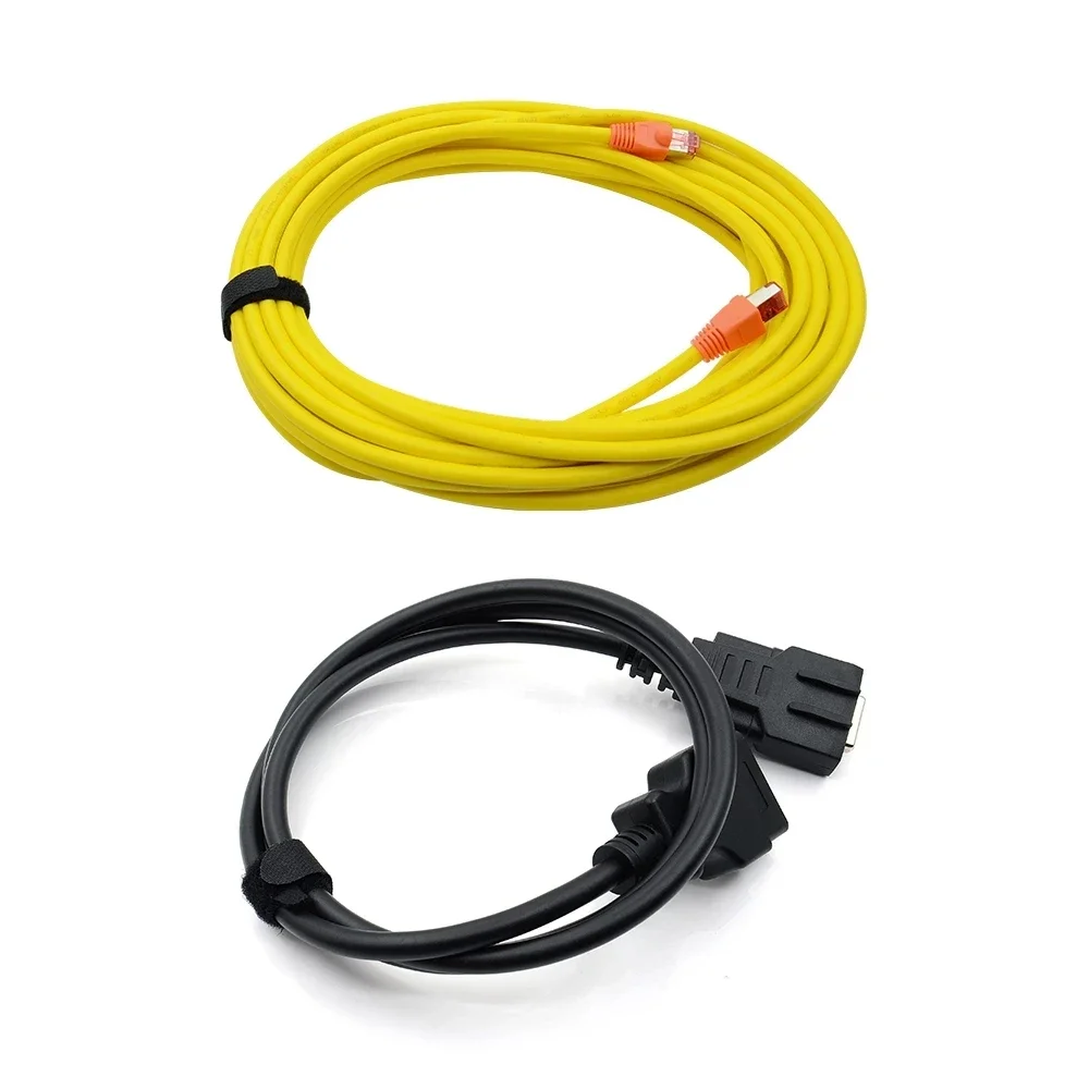

Professional NEXT Cables for BMW ICOM A2 ISTA V4.42 Black Master Wire & Yellow Ethernet Cable Obd2 Diagnostic & Programming Tool