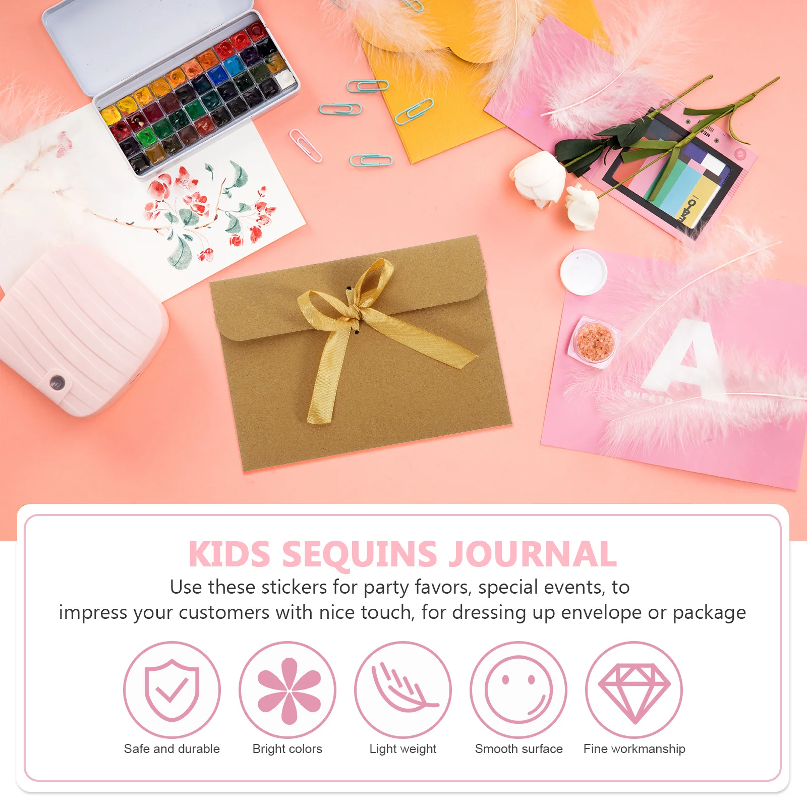 

50pcs Kraft Envelopes For Letter Writing Blank Photo Letter Holders Simple Stationery Supplies File Storage Pouches Wedding