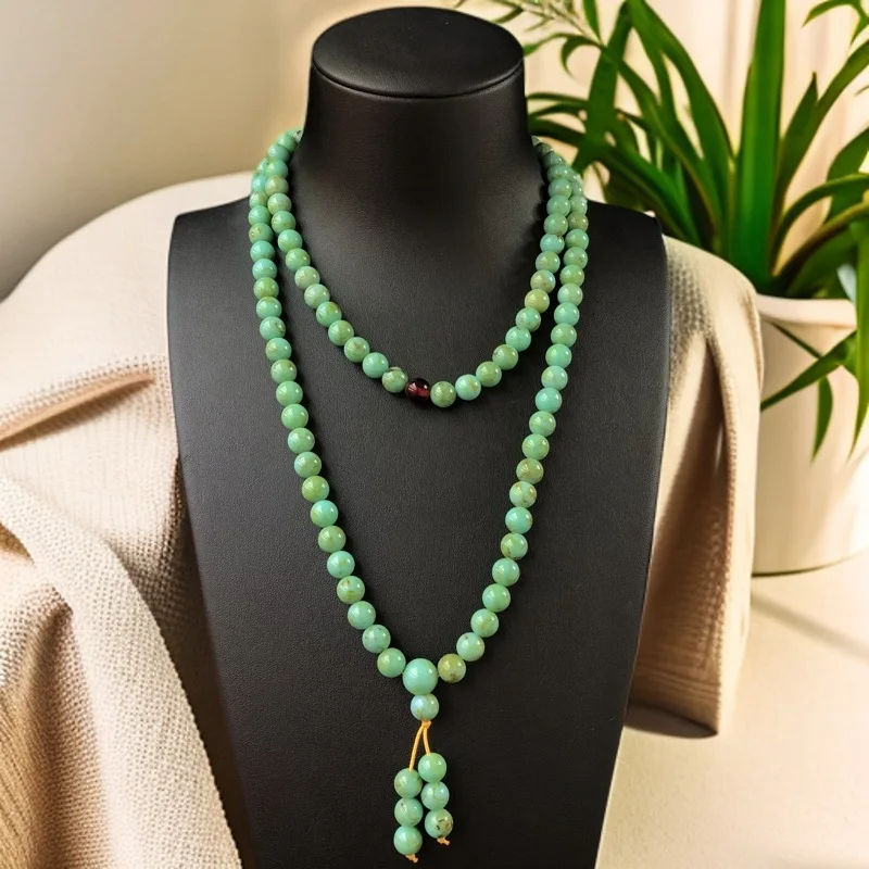

Bracelet wholesale, green round bead rosary multi-circle bracelet, single-circle necklace, live broadcast with good supply, Midd