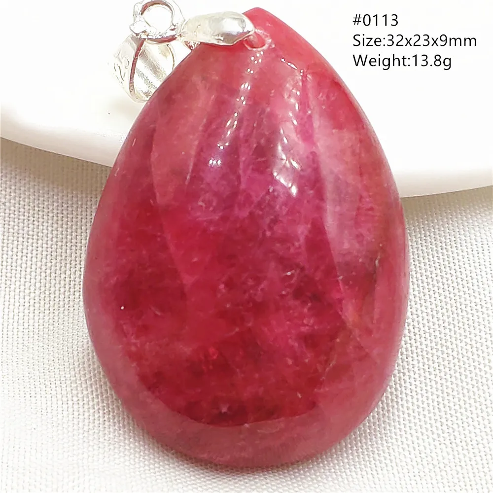 

Natural Red Rhodonite Pendant Necklace Jewelry Gemstone Bead Women Men Water Drop Oval Rose Rhodonite Fashion Stone AAAAAA