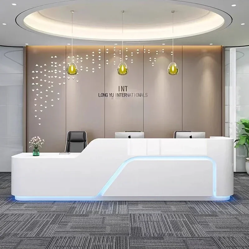 

Front Desk Reception Counter Clothes Pulpitos For Wooden Churches Table Bank Small Restaurant Home Furniture Stores Cafe Bar Spa