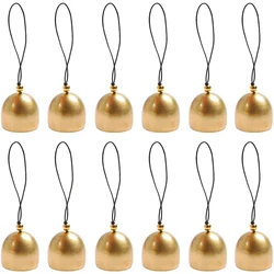 DIY Brass Mini Bell for Wind Chime Door Bell Christmas Decorations Accessories Brass Bell With Bell Hammer Will Ring Metal