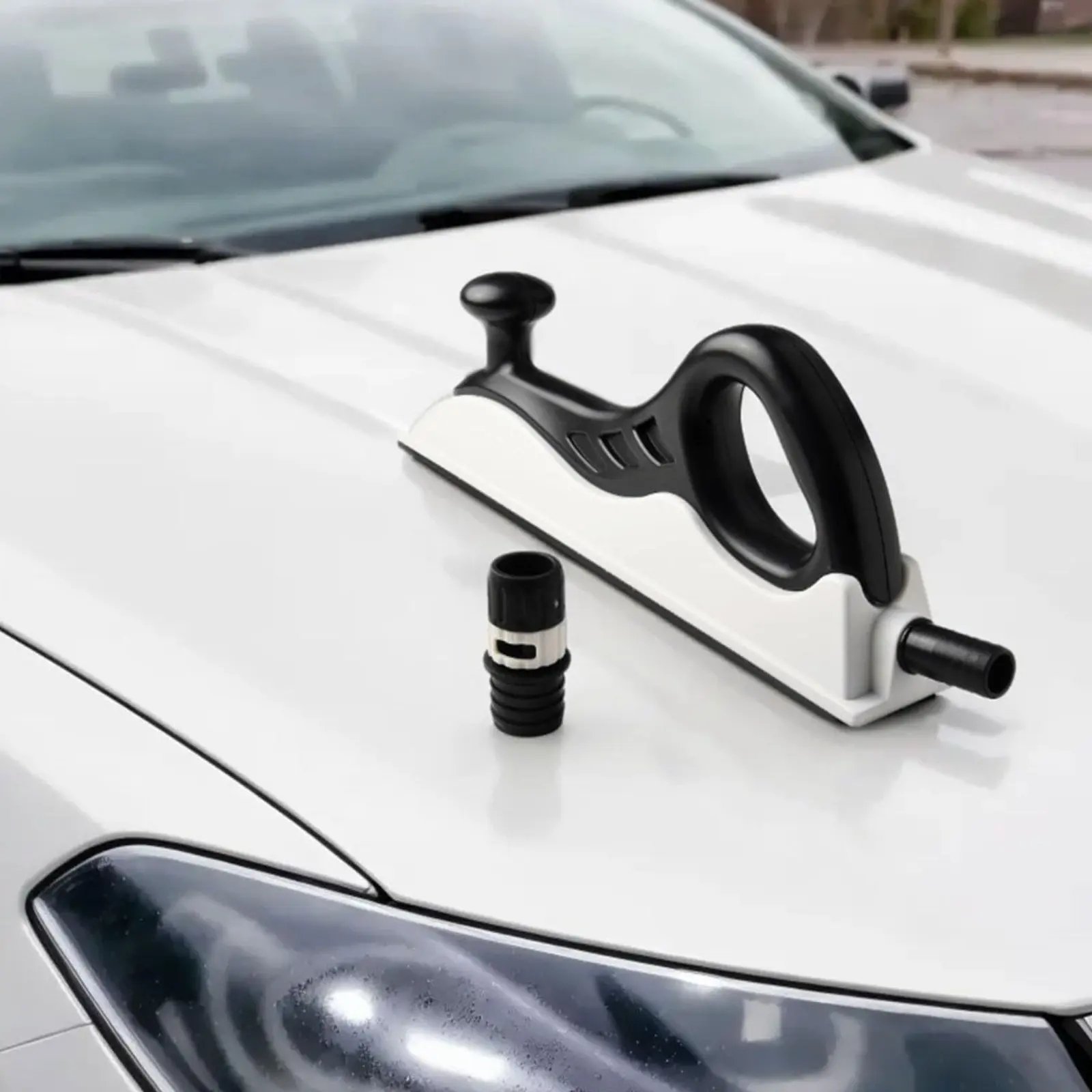 

Manual Powder Clear Sander Ergonomic Handle Powder Extraction Sanding Block Hook and Loop Hand Sander