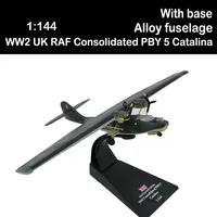 1/144 UK RAF Classic PBY-5A PBY5A Catalina Aircraft Fighter Canso Amphibious hydroplane Sea Plane Replica Model Toy