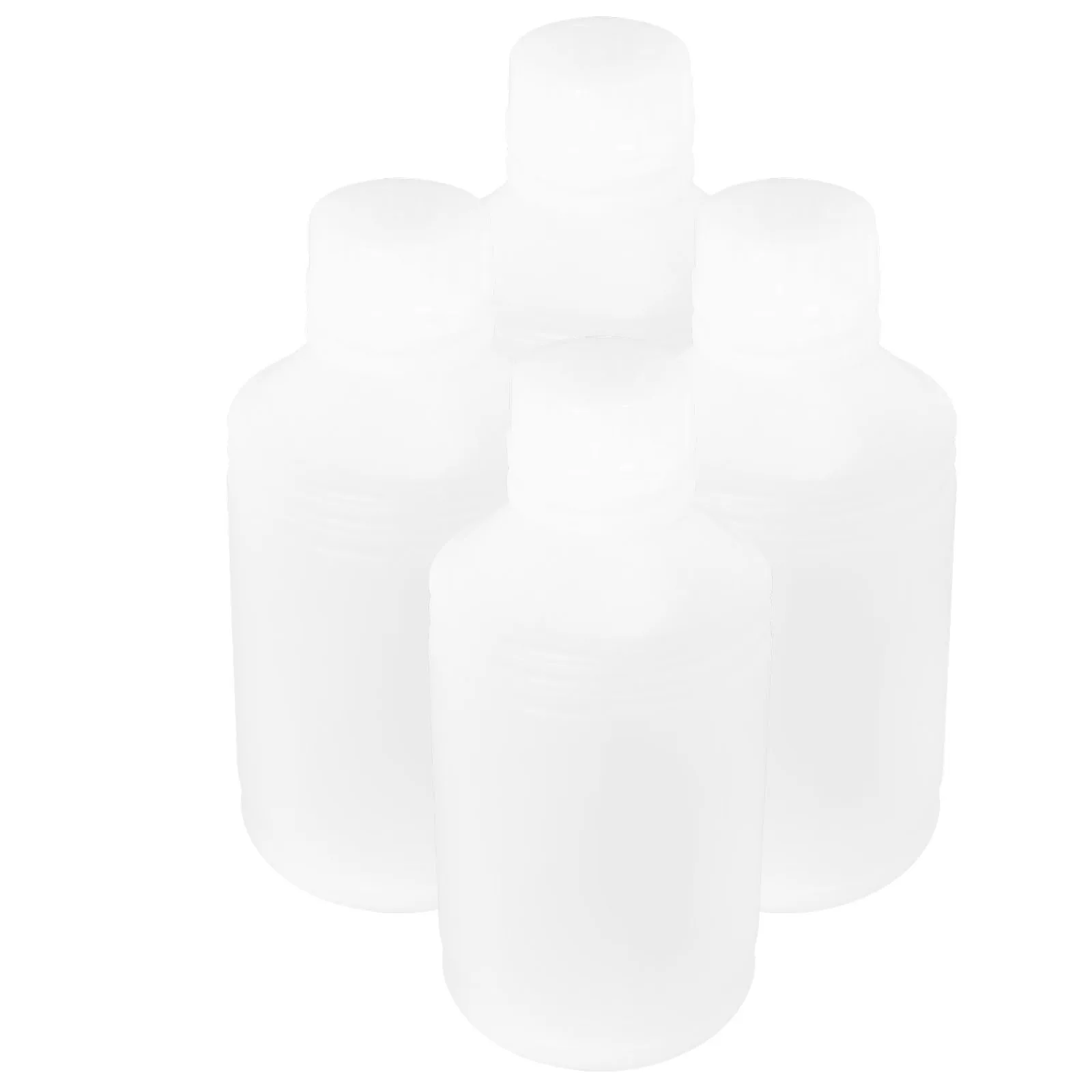 

4Pcs Small Round Plastic Bottles Liquid Storage Containers Multi Use Sealing Jars for Lab Ink Samples Sample Bottles