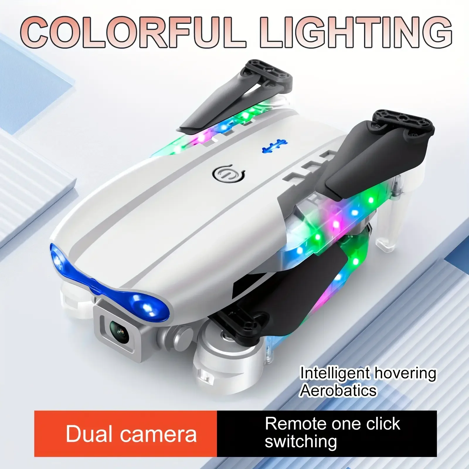 طائرة رباعية بدون طيار جديدة يمكن التحكم فيها بشاشة LCD E99 مع تحديد موضع التدفق البصري وإيقاف بمفتاح واحد للتصوير الجوي #2