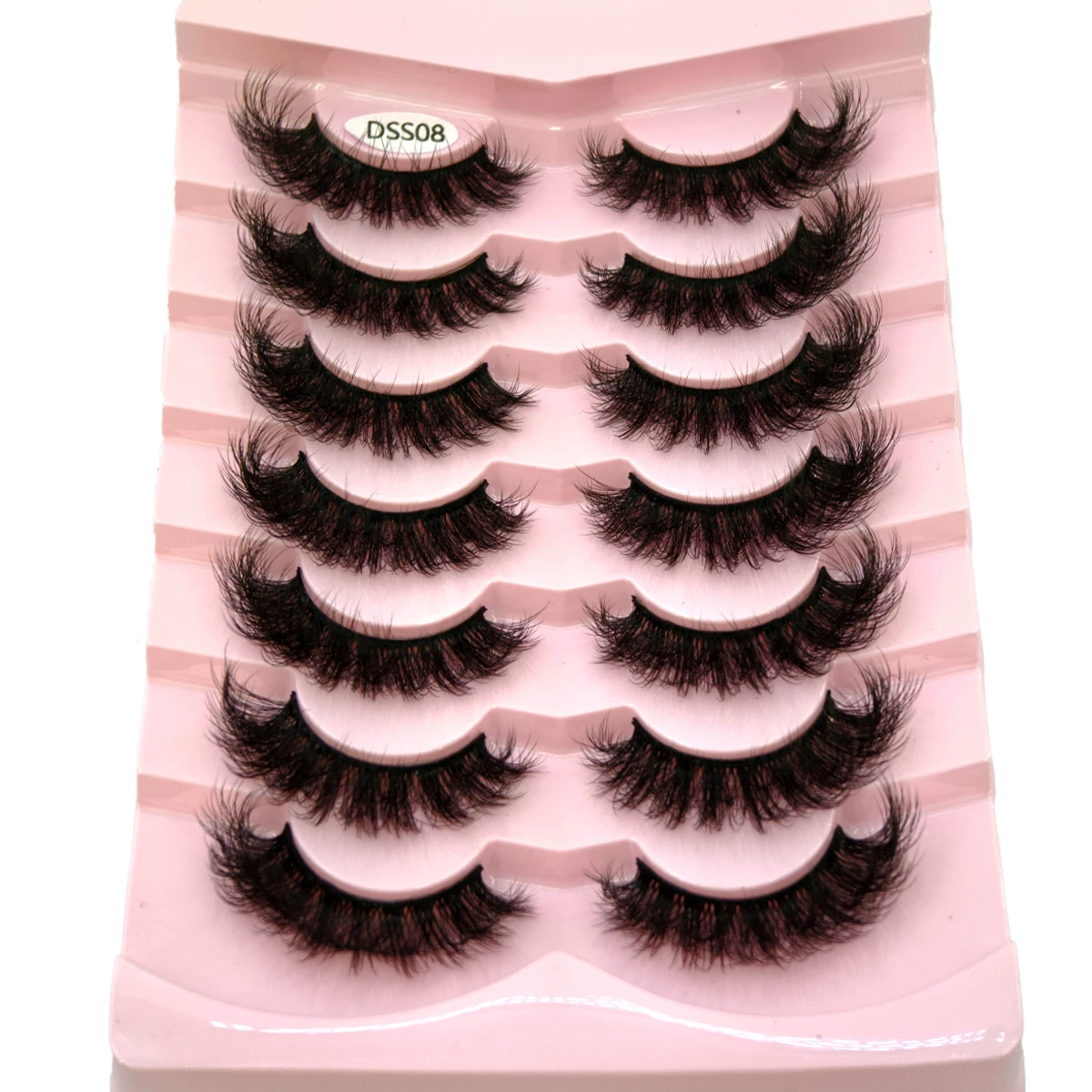 HBZGTLAD フルフェイクミンクまつげふわふわ D カールストリップまつげまつげエクステンションのように見える 15 ミリメートルうっすらとしたまつげナチュラル偽まつげ P