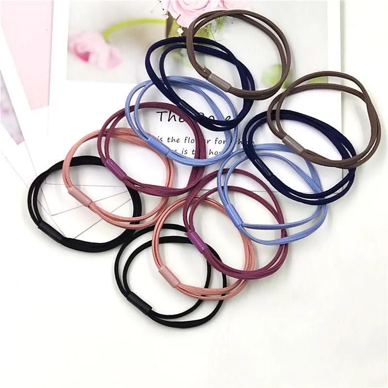 

72PCS/LOT Candy Simple Elastic Hair Bands For Girls Seasons Elasticity Kids Hair Accessories Women Frisur Hoofdbanden Opaska