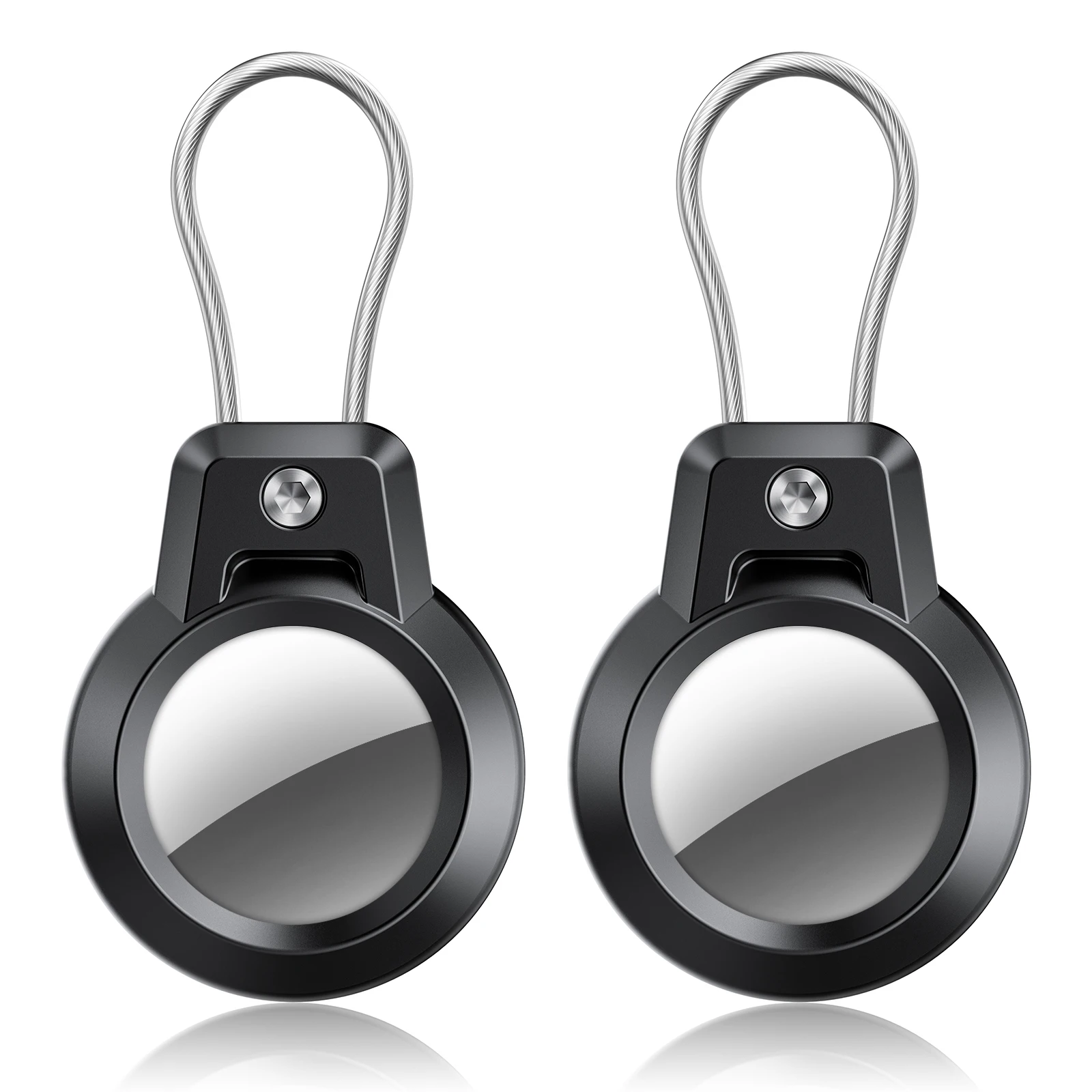 GITFOS Airtag-Halter für Apple Airtag GPS-Tracker-Hülle, Anti-Verlust-Schlüsselanhänger, Halter für Gepäck, Rucksack, Haustierhalsband, Schlüssel
