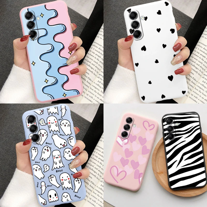 For Samsung Galaxy M13 M14 M15 M23 M34 M35 M54 M55 F15 F23 F55 C55 Popular Fashion Little Fat Pig Cute Cat Silicone Phone Case